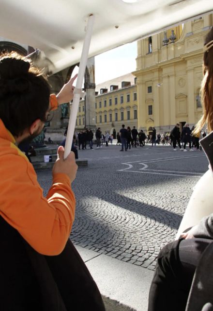 Exploring Munich in a Rikscha - Starting at Burgstraße 2, the easiest “first step” in Munich