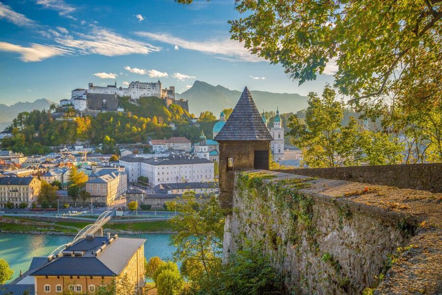 From Munich: Salzburg, St. Wolfgang, and the Salzkammergut - Mondsee from the bus: the Sound of Music bonus