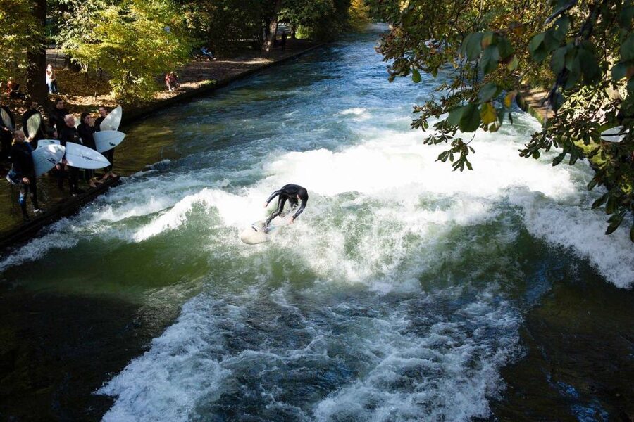 Munich Surf Experience Surfing In Munich Eisbach River Wave - Safety, Risk, and How the Guide Keeps You From Getting Overwhelmed