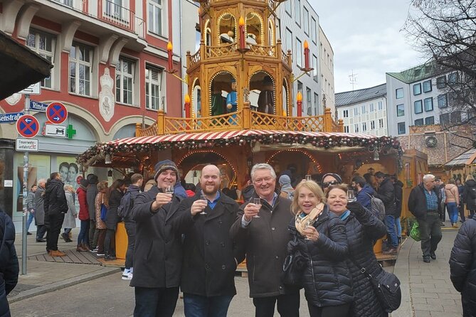 Original Munich Christmas Market Tour with Festive Wine and Food - Odeonsplatz and the Residence Palace area: glühwein with a medieval imagination