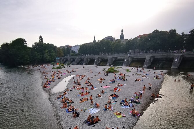 Private Munich Bike Tour: Flexible Times & Beer Garden Stop - River Isar time: Angel of Peace and big-city Munich landmarks
