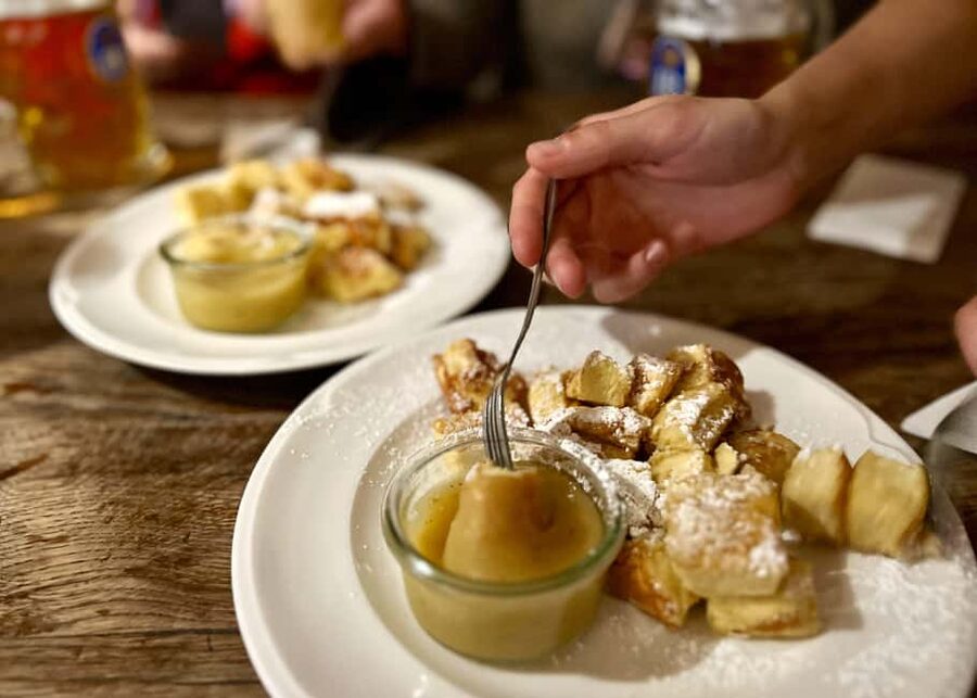 Secret Food Tours Munich - Bavarian breakfast tasting: Weisswurst, sweet mustard, pretzels, and wheat beer