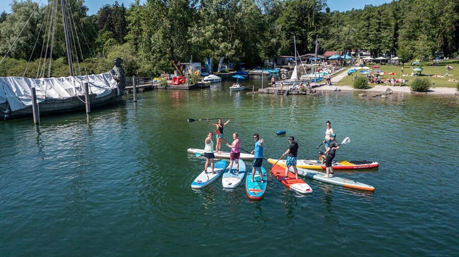 Stand Up Paddling at lake Chiemsee - SUP at Lake Chiemsee: A Local Paddle, Not a Demo Ride